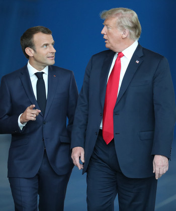 Emmanuel Macron Donald Trump Editorial Stock Photo - Stock Image ...