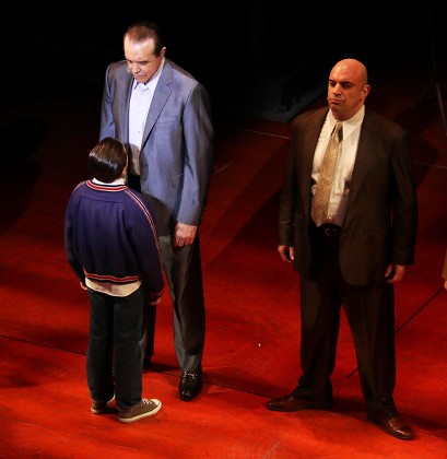 Chazz Palminteri Hudson Loverro in '' a Bronx Tale'' Broadway Play at the Longacre Theatre On W 48st 6/6/2018 Usa New York City