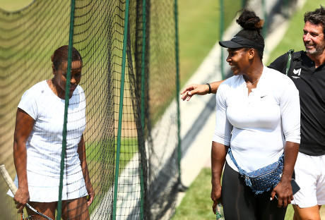Serena Williams Signs Autographs Aorangi Practice Editorial Stock Photo