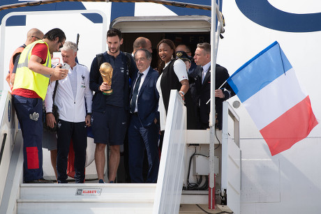 French team back to France after winning FIFA World Cup 2018, Roissy En France - 16 Jul 2018
