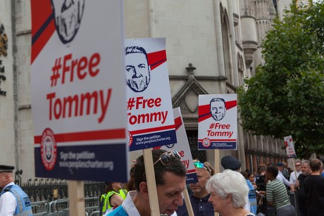 Tommy Robinson Court of Appeal, London, UK - 18 Jul 2018.