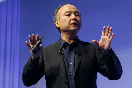 Softbank Chairman Ceo Masayoshi Son Speaks Editorial Stock Photo ...