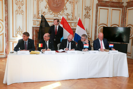 Revised and extended Benelux Treaty On Police Cooperation signed in Brussels, Belgium - 23 Jul 2018
