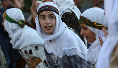 Palestinian Women Attend Festival Mark Traditional Editorial Stock ...