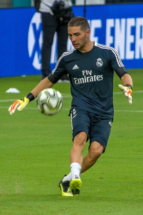 Real Madrid train at the Hard Rock Stadium