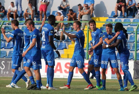 KF Laci FK vs Molde FC, Lac, Albania 02 Aug 2018 Stock Pictures