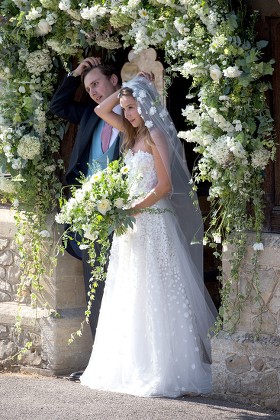 The wedding of Daisy Jenks and Charlie van Straubenzee, St Mary the Virgin Church, Frensham, Surrey, UK - 04 Aug 2018