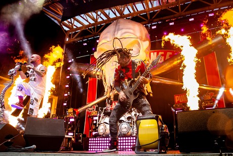 Five Finger Death Punch in concert at Austin360 Amphitheater, USA - 01 Aug 2018