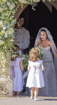 The wedding of Daisy Jenks and Charlie van Straubenzee, St Mary the Virgin Church, Frensham, Surrey, UK - 04 Aug 2018