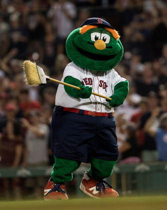 Boston Red Sox Mascot Holds Broom Editorial Stock Photo - Stock