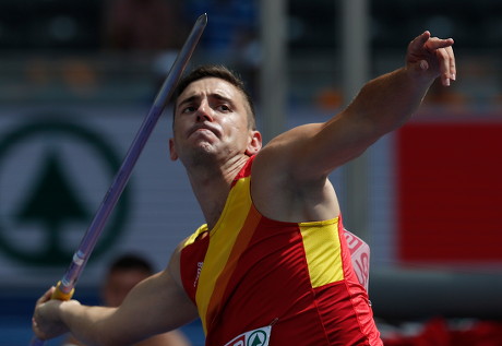Edis Matusevicius Lithuania Competes Mens Javelin Editorial Stock Photo