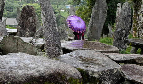 Nartiang Monoliths Jayantia Hill District Meghalaya Editorial Stock Photo -  Stock Image | Shutterstock