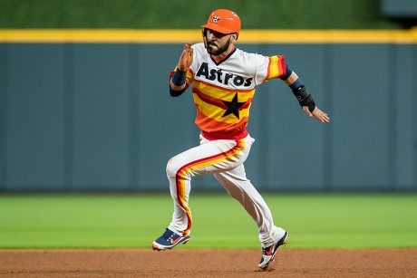 August 10, 2018: Houston Astros first baseman Yuli Gurriel (10) during a  Major League Baseball game between the Houston Astros and the Seattle  Mariners on 1970s night at Minute Maid Park in