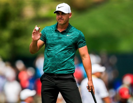 Brooks Koepka Us Holds His Ball Editorial Stock Photo - Stock Image ...