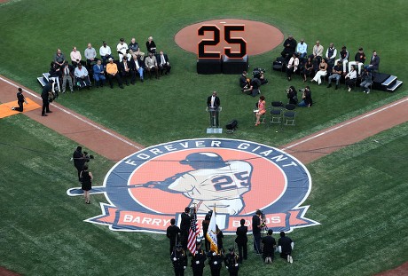 Giants to retire Barry Bonds' No. 25 jersey in August