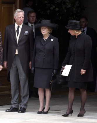 Baroness Margaret Thatcher Her Children Mark Editorial Stock Photo ...