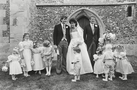 Wedding of Count Leopold (bolla) Von Bismarck to Debonnaire Jane Patterson London, UK - 1 Jan 1984
