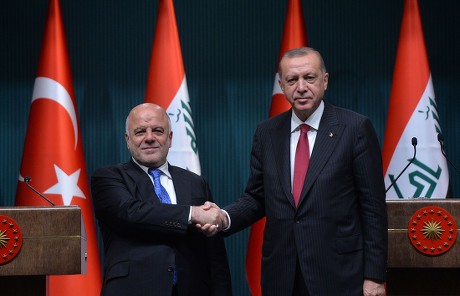 Iraqi Prime Minister visits Turkey, Ankara - 14 Aug 2018