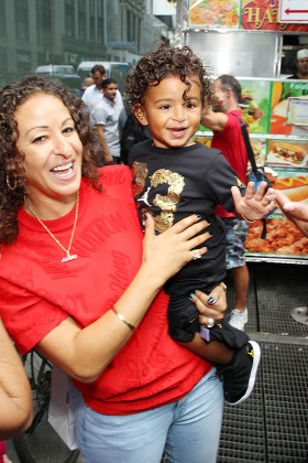 Asahd Khaled made an appearance today at Kids Foot Locker Times Square to shop his New Jordan x Asahd Fall 19 Back to School Collection, New York, USA - 15 Aug 2018
