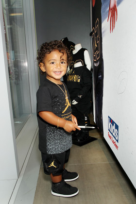 Asahd Khaled made an appearance today at Kids Foot Locker Times Square to shop his New Jordan x Asahd Fall 19 Back to School Collection, New York, USA - 15 Aug 2018