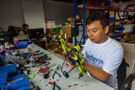 Man Assembles Small Drone That Zhao Editorial Stock Photo - Stock Image