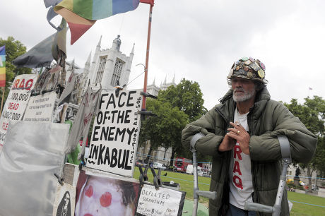 Anti-War Protestor Brian Haw, Parliament Square, London, Britain - 15 Jul 2009