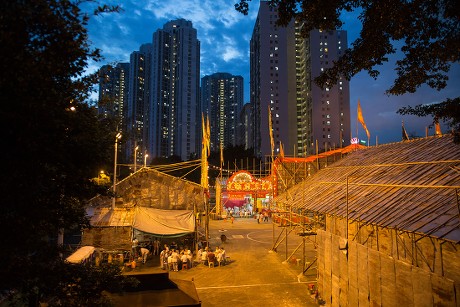 Hungry Ghost Festival in Hong Kong, China - 17 Aug 2018