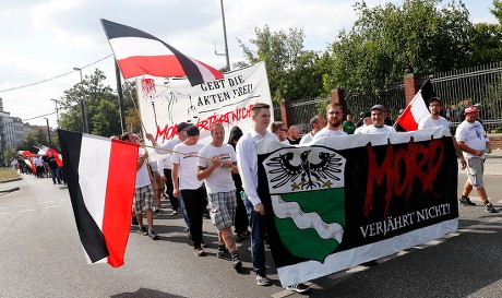 Far-right demonstration commemorating death anniversary of Deputy Fuehrer Rudolf Hess, Berlin, Germany - 18 Aug 2018