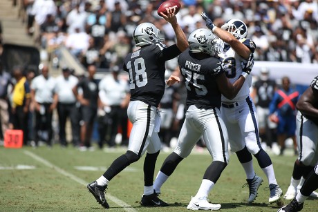 Los Angeles, USA. 18 August 2018. Oakland Raiders during the NFL Oakland  Raiders vs Los Angeles Rams at the Los Angeles Memorial Coliseum in Los  Angeles, Ca on August 18, 2018. Jevone