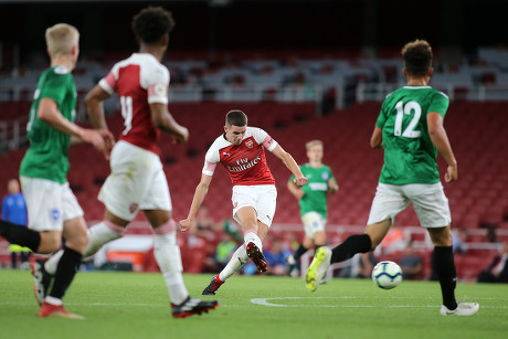 Arsenal Under-23 v Brighton & Hove Albion Under-23, Premier League 2, Football, the Emirates Stadium, London, Greater London, United Kingdom - 20 Aug 2018