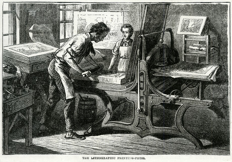 Early 19th Century Printer's Paper Press