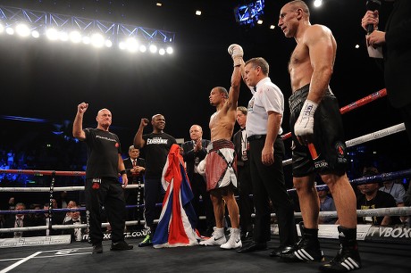 Chris Eubank Jnr V Arthur Abraham At The Wembley Arena Fighting For The Ibo Super-middleweight Title. Chris Eubank Jnr Won The Fight Via A Unanimous Decision Seen Here Getting The Verdict.