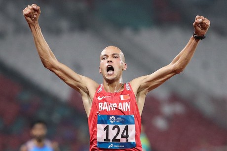 Hassan Chani Bahrain Reacts After Finishing Editorial Stock Photo