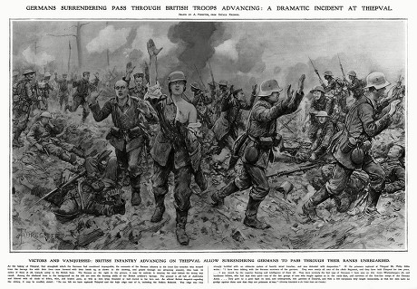 Victors Vanquished British Infantry Advancing On Editorial Stock Photo ...