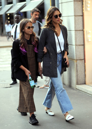 Jessica Alba out and about, Milan, Italy - 29 Aug 2018