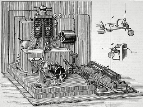 Darlincourts Autographic Telegraph Able Transmit Copy Editorial Stock ...