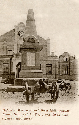 Siege Obelisk War Memorial Mafeking Mahikeng Redaktionelles Stockfoto ...