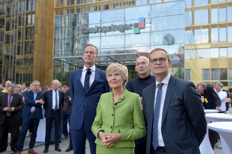 Topping out of new building of Axel Springer, Berlin, Germany - 04 Sep 2018