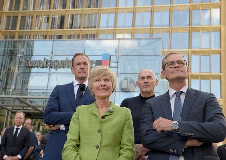 topping out  of new building of Axel Springer, Berlin, Germany - 04 Sep 2018