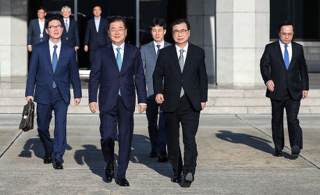 South Korean Presidential envoy delegation heads to North, Seongnam, Korea - 05 Sep 2018