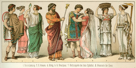 Ancient Greece Costume Wearing Chiton Peplos Editorial Stock Photo ...