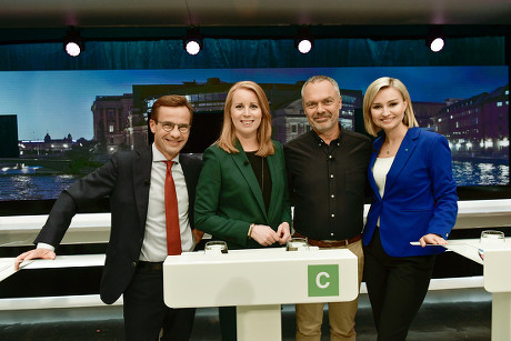 Election debate in Sweden, Stockholm - 07 Sep 2018