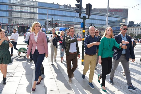 Swedish parties final campaigning ahead of elections, Stockholm, Sweden - 08 Sep 2018