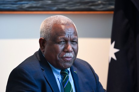 Prime Minister of Solomon Islands Rick Houenipwela visits Australia, Canberra - 13 Sep 2018