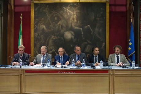 Gunther H. Oettinger, European Commissioner for the Budget attends meeting, Rome, Italy - 13 Sep 2018