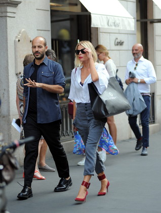Alessia Marcuzzi out and about, Milan, Italy - 18 Sep 2018