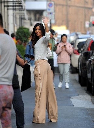 Federica Nargi out and about, Milan Fashion Week, Italy - 19 Sep 2018