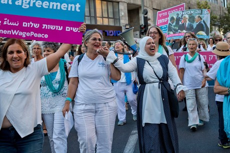 Women march in Jerusalem for Peace, Israel - 20 Sep 2018