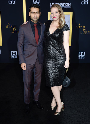 Kumail Nanjiani Wife Emily V Gordon Editorial Stock Photo - Stock Image ...