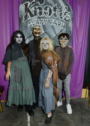 Celebrities out and about at Knott's Scary Farm, Los Angeles, USA - 28 Sep 2018